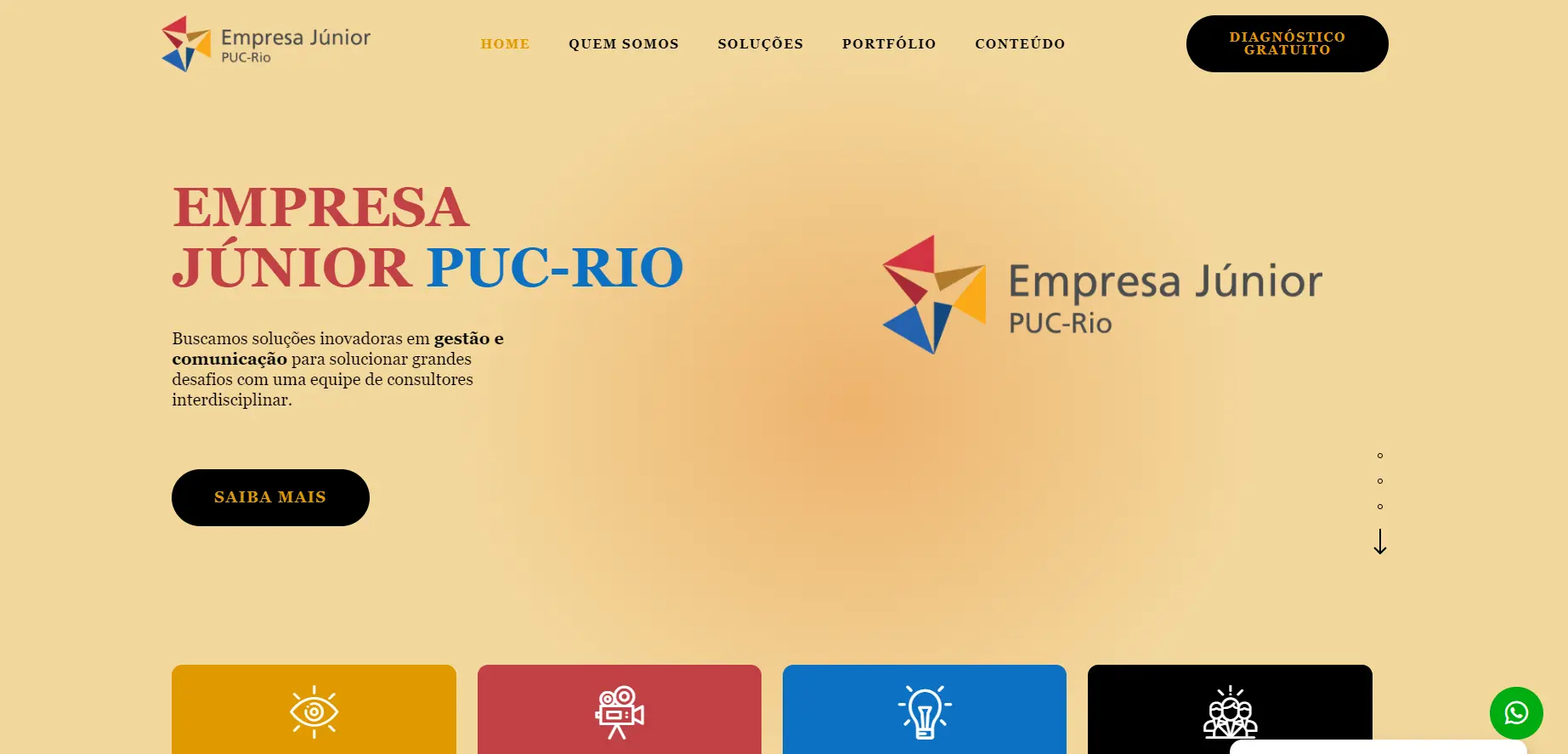 Site Empresa Jovem - Puc-Rio - Club Drop